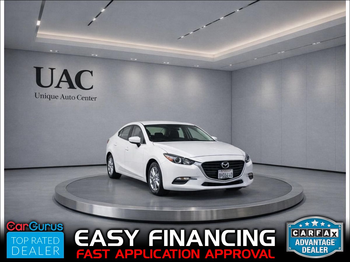 White 2018 Mazda MAZDA3 Sport Sedan Front-Wheel Drive 6-Speed Automatic