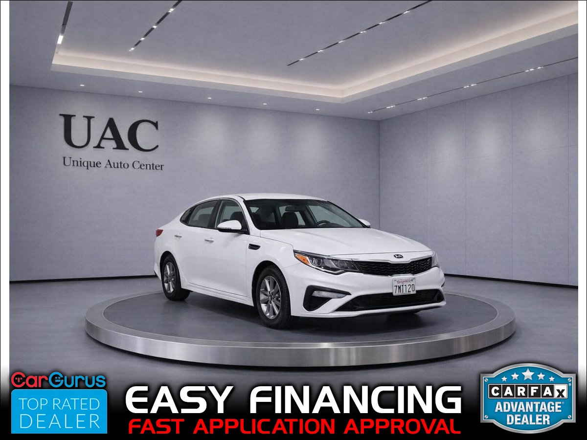 White 2019 Kia Optima LX FWD Sedan Front-Wheel Drive Automatic