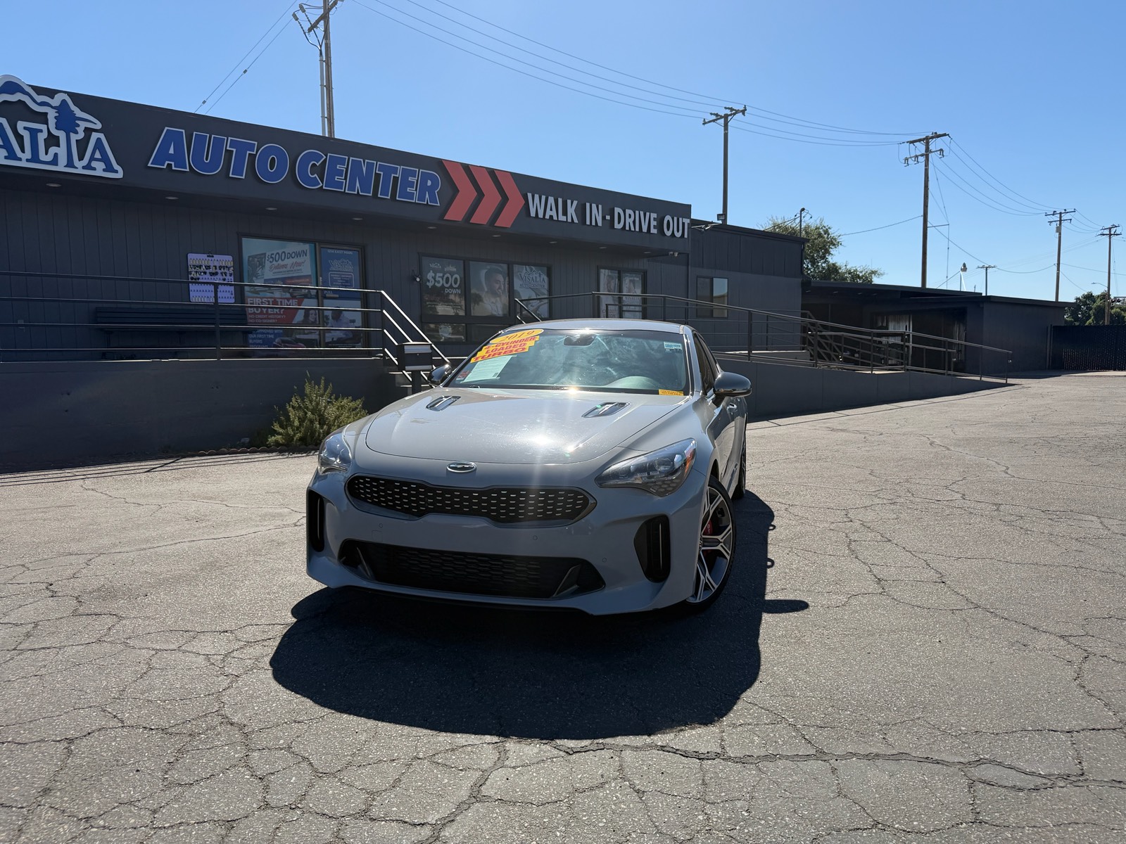 Gray 2019 Kia Stinger GT RWD Sedan Rear-Wheel Drive 8-Speed Automatic