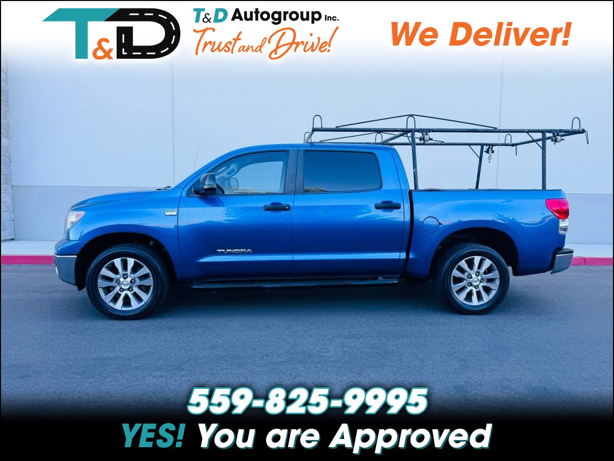 Blue 2008 Toyota Tundra Pickup Truck 4X2 5-Speed Automatic Overdrive