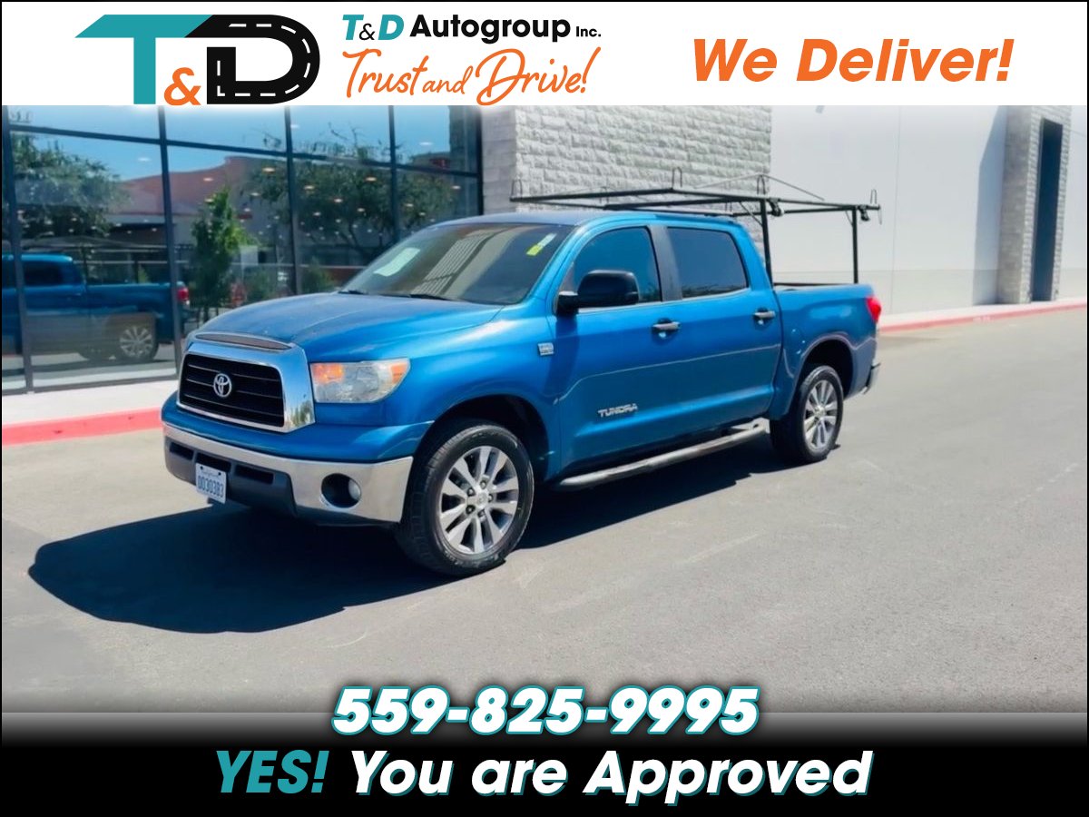 Blue 2008 Toyota Tundra Pickup Truck 4X2 5-Speed Automatic Overdrive