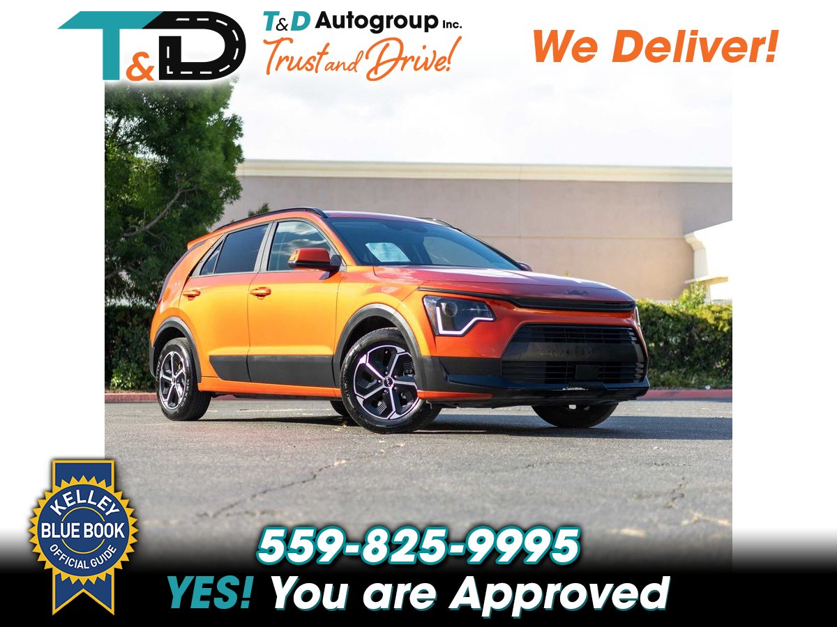 Orange 2023 Kia Niro Hybrid Plug-In EX FWD SUV / Crossover Front-Wheel Drive 6-Speed Dual Clutch
