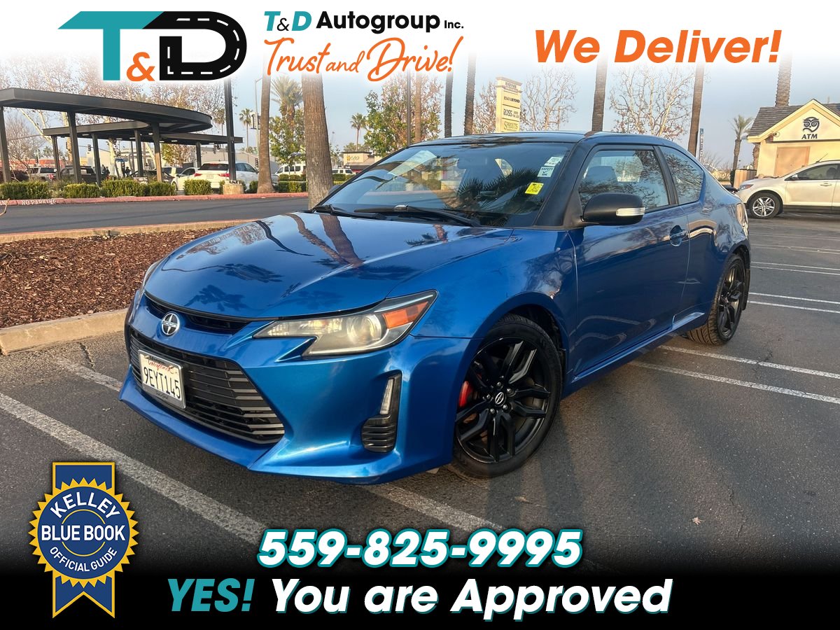 Blue 2014 Scion tC 10 Series Coupe Front-Wheel Drive 6-Speed Automatic