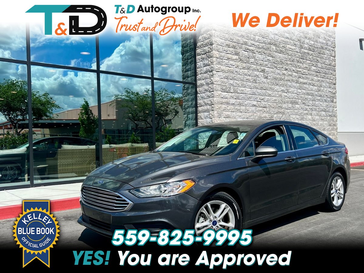 Gray 2018 Ford Fusion SE Sedan Front-Wheel Drive 6-Speed Automatic