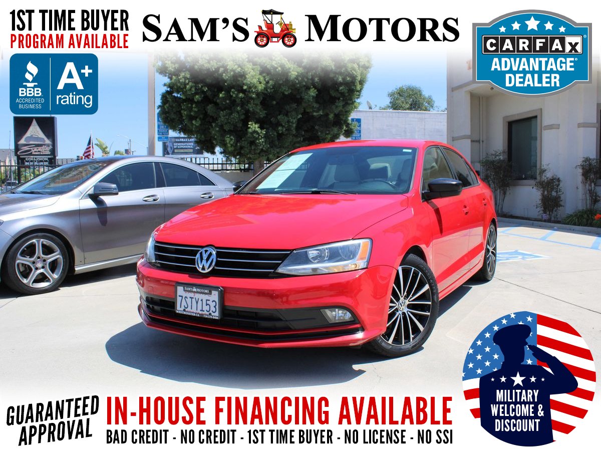 Red 2016 Volkswagen Jetta Sedan Front-Wheel Drive 6-Speed Automatic