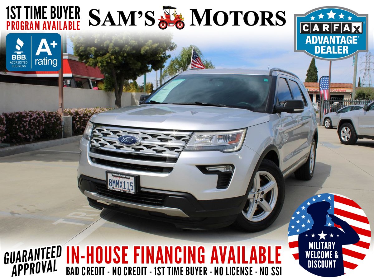 Silver 2019 Ford Explorer XLT SUV / Crossover Front-Wheel Drive 6-Speed Automatic