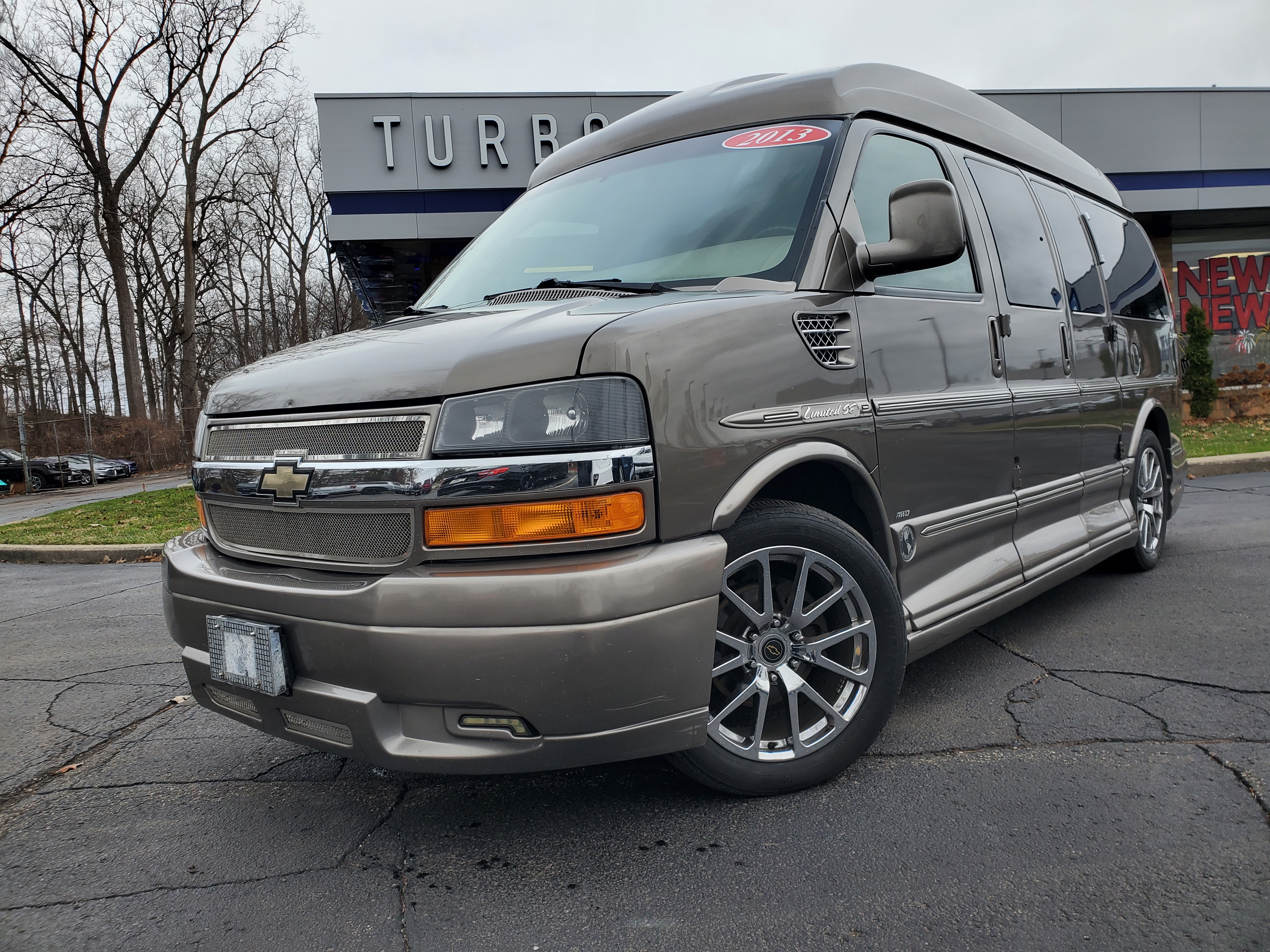 Gray 2013 Chevrolet Express Cargo 1500 AWD Van All-Wheel Drive 4-Speed Automatic Overdrive