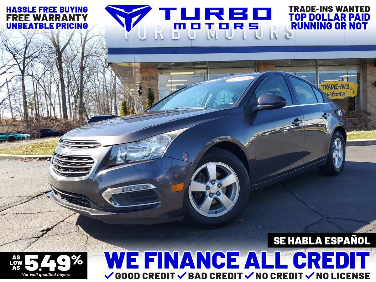 2015 Chevrolet Cruze 1LT Sedan FWD Sedan Front-Wheel Drive 6-Speed Manual Overdrive