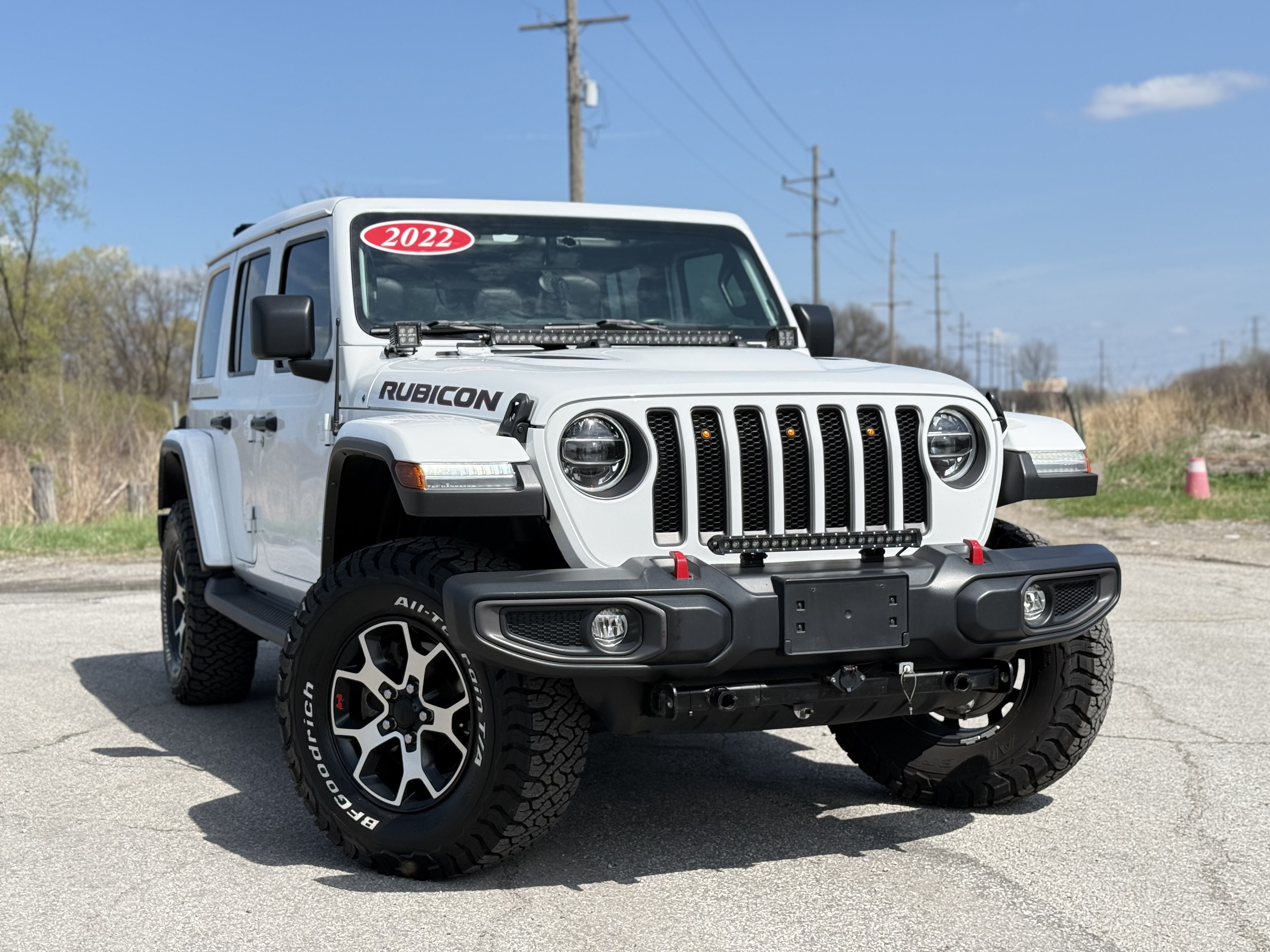 White 2022 Jeep Wrangler Unlimited Rubicon 4WD SUV / Crossover Four-Wheel Drive Automatic