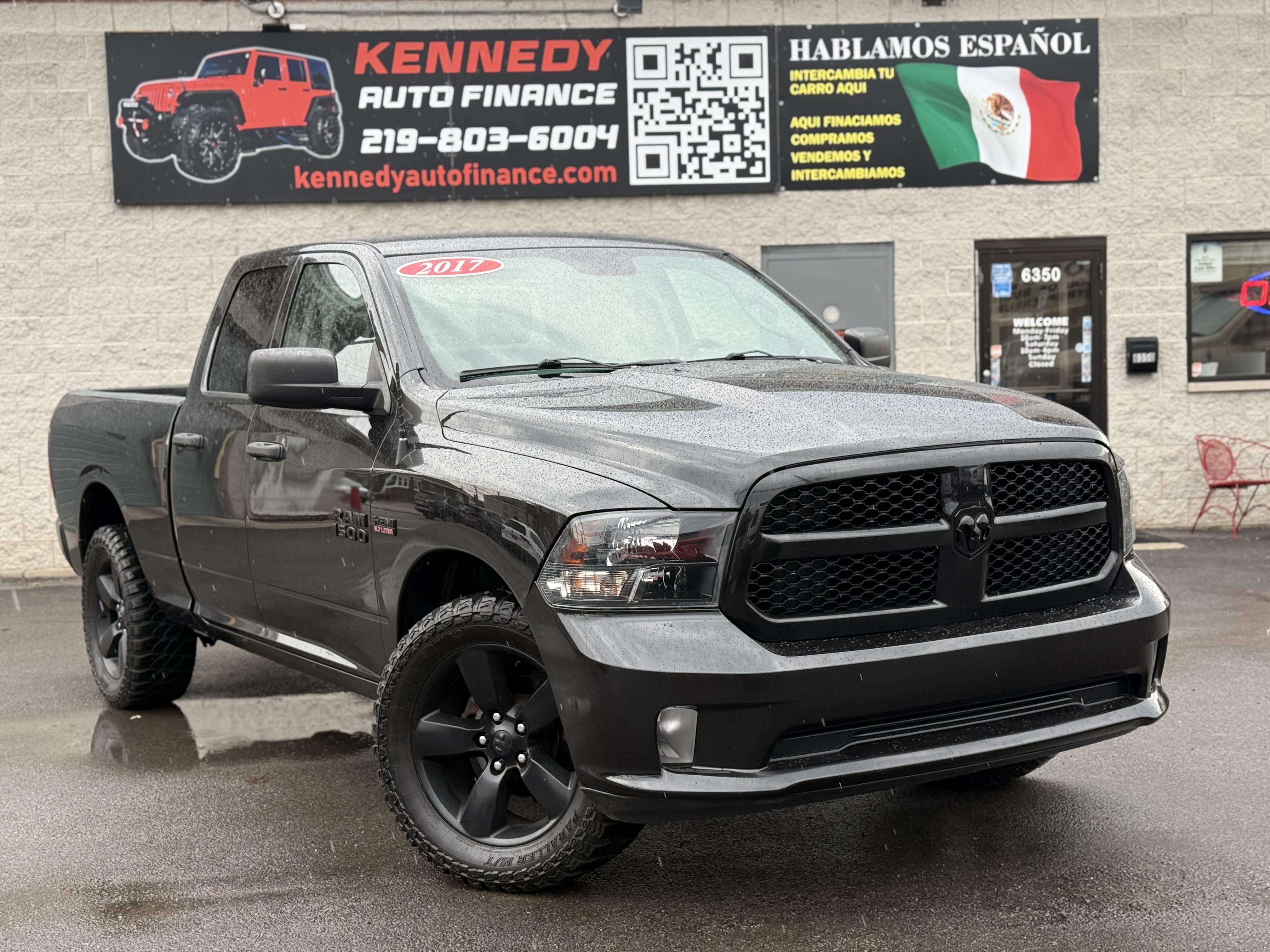 Black 2017 RAM 1500 ST Quad Cab 4WD Pickup Truck Automatic
