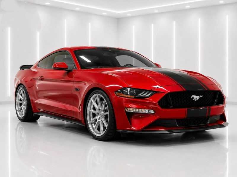 Red 2021 Ford Mustang GT Coupe RWD Coupe Rear-Wheel Drive 6-Speed Manual