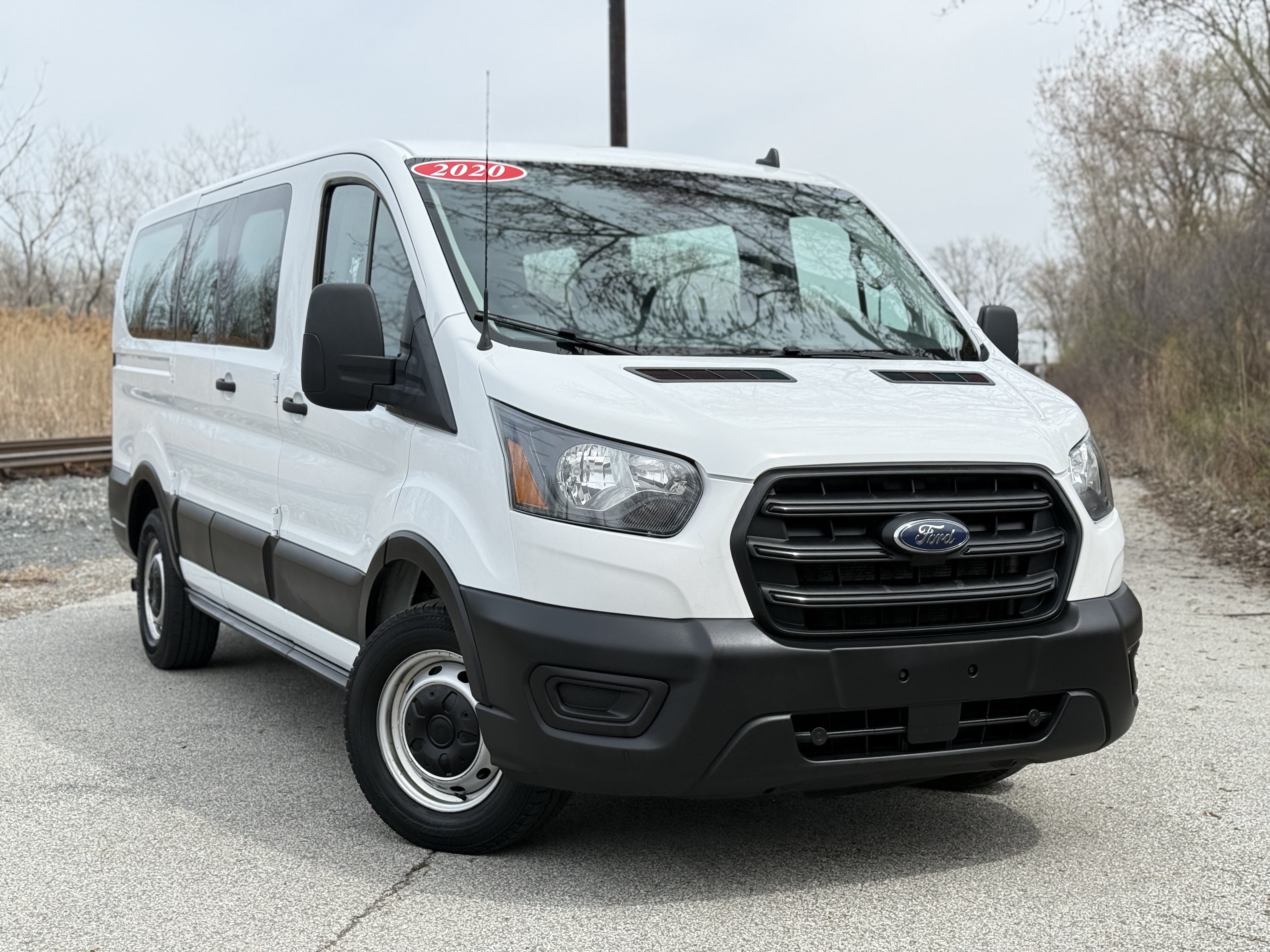 White 2020 Ford Transit Passenger Van Automatic