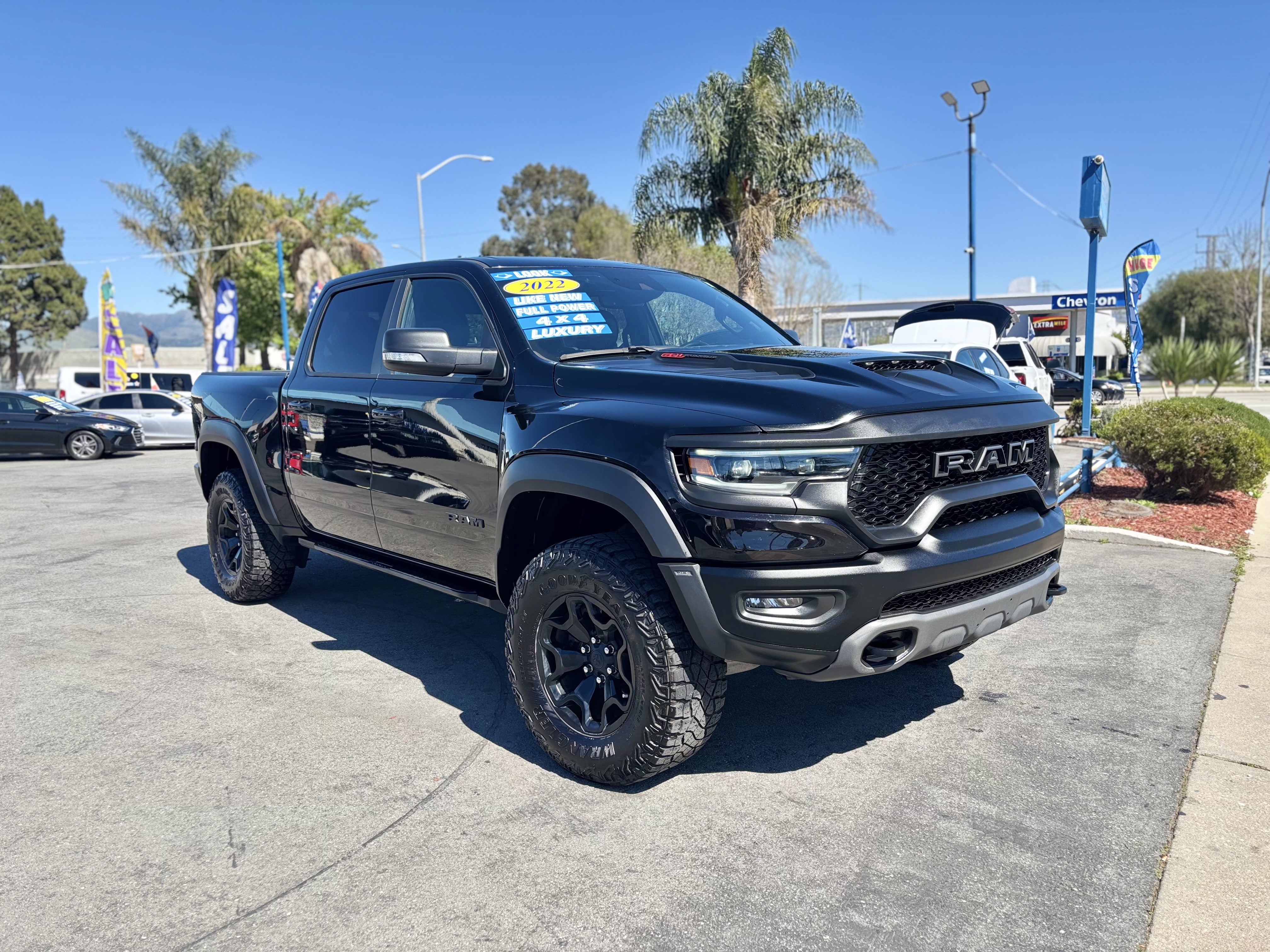 Black 2022 RAM 1500 TRX Crew Cab 4WD Pickup Truck All-Wheel Drive 8-Speed Automatic