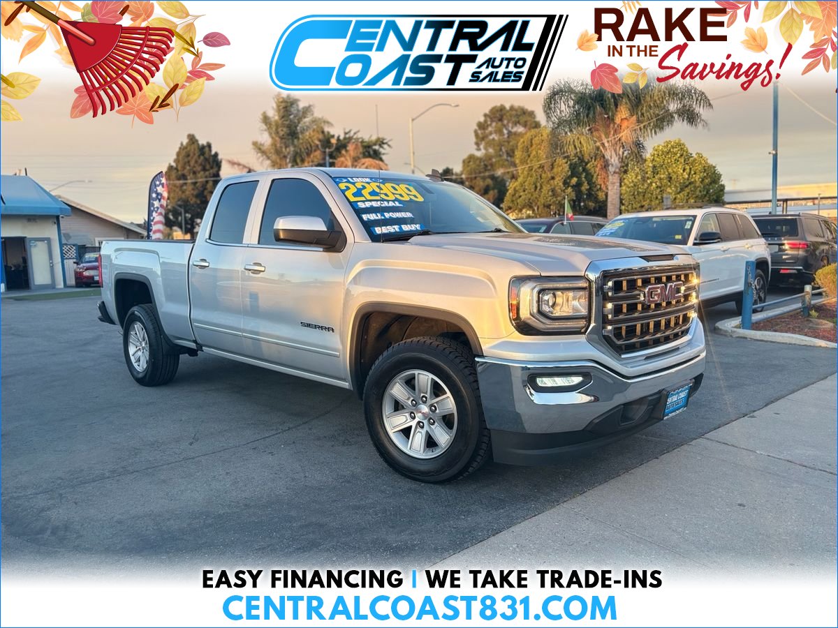 Silver 2018 GMC Sierra 1500 Pickup Truck 4X2 6-Speed Automatic Overdrive