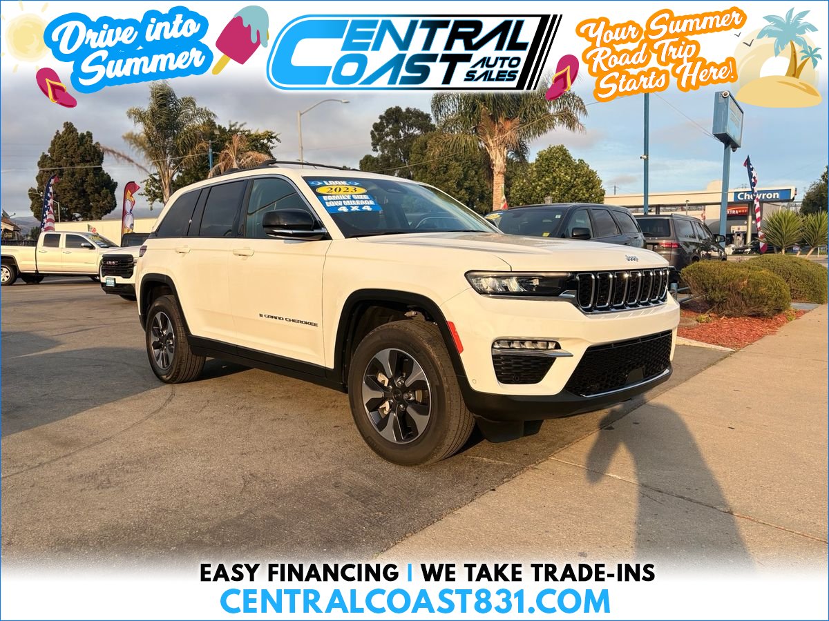 White 2023 Jeep Grand Cherokee 4xe SUV / Crossover Four-Wheel Drive 8-Speed Automatic