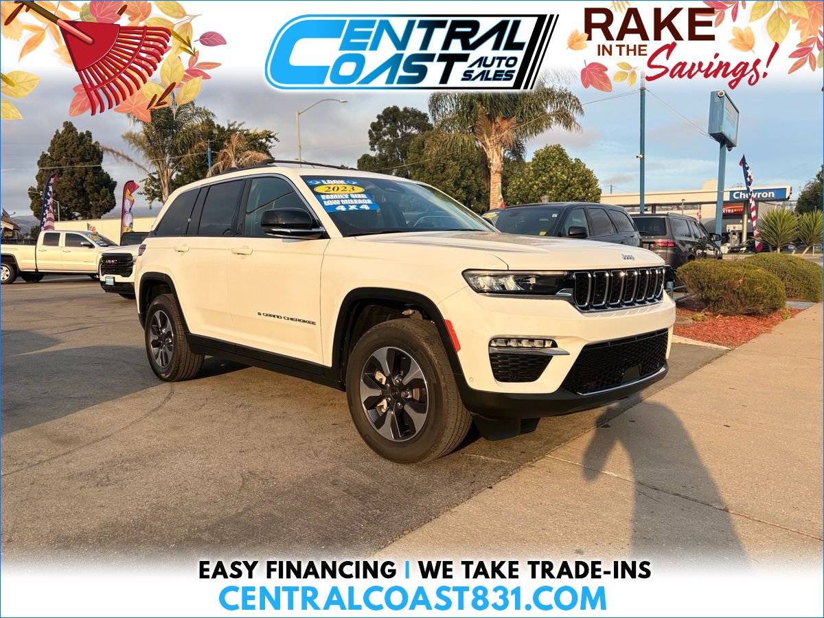 White 2023 Jeep Grand Cherokee 4xe SUV / Crossover Four-Wheel Drive 8-Speed Automatic