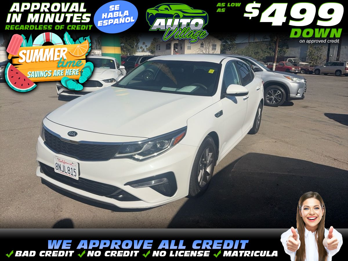 White 2020 Kia Optima Sedan Front-Wheel Drive 6-Speed Automatic