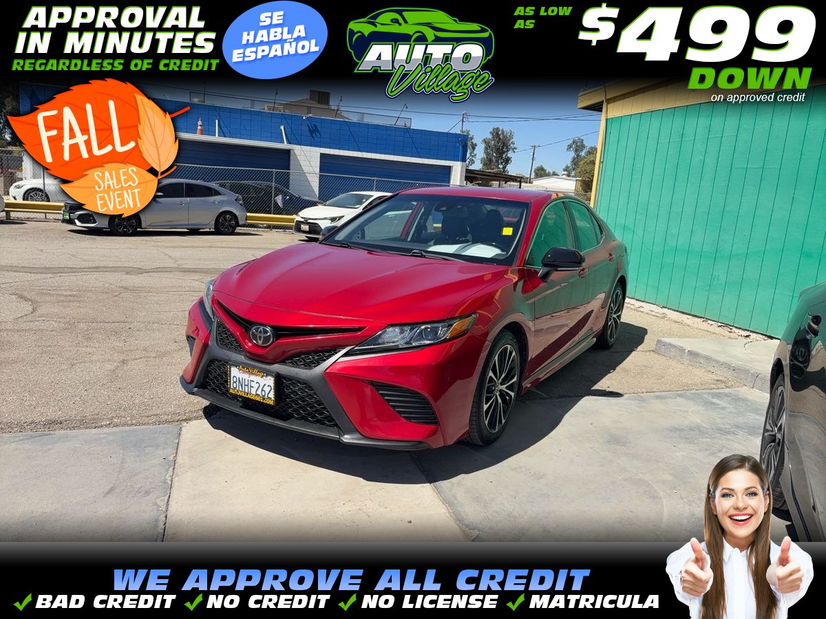 Red 2019 Toyota Camry Sedan Front-Wheel Drive 8-Speed Automatic
