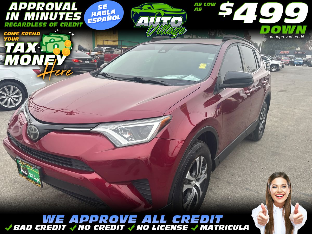 Red (BURGUNDY) 2018 Toyota RAV4 LE SUV / Crossover Front-Wheel Drive 6-Speed Automatic