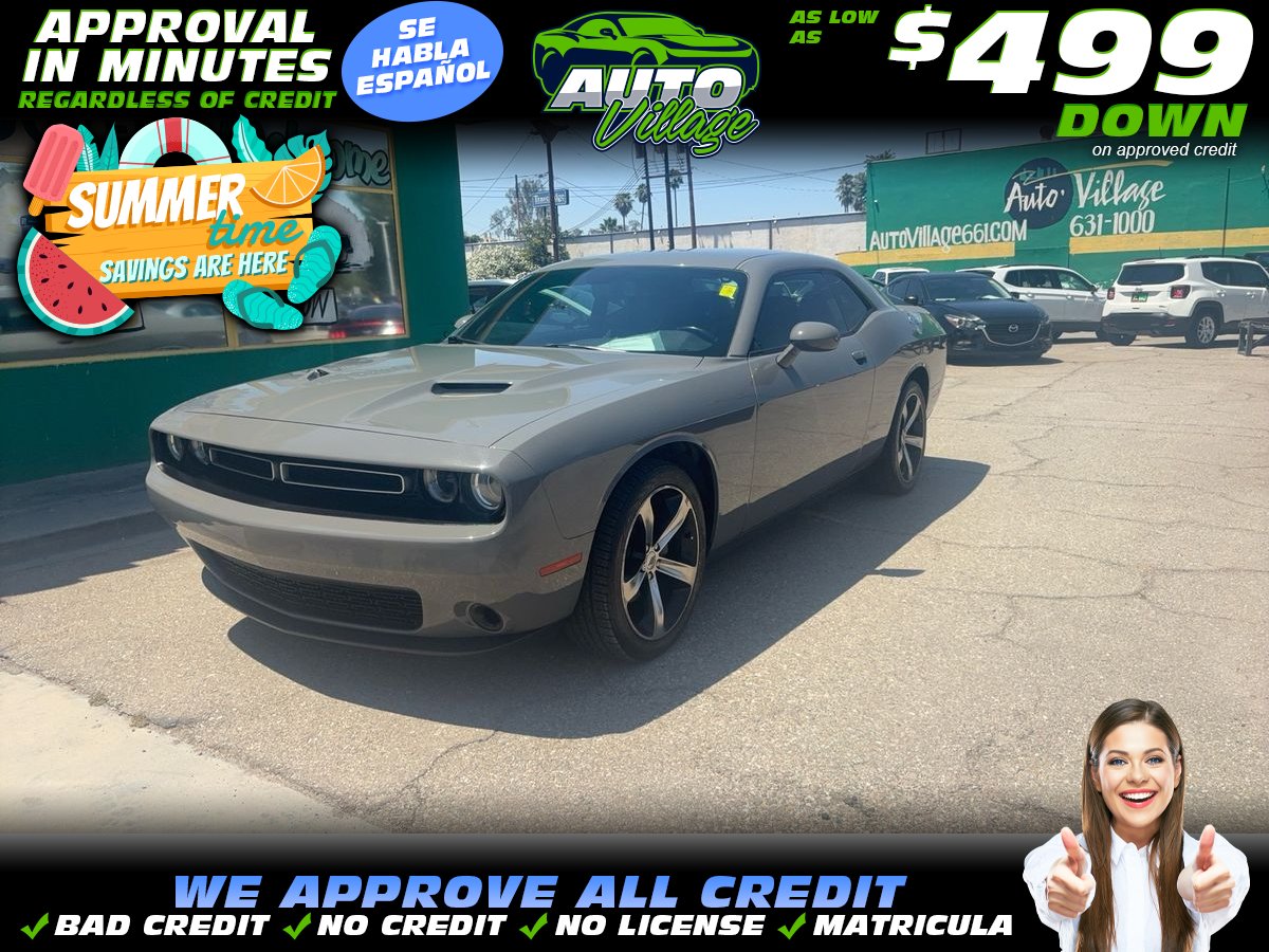 Gray 2019 Dodge Challenger Coupe Rear-Wheel Drive 8-Speed Automatic