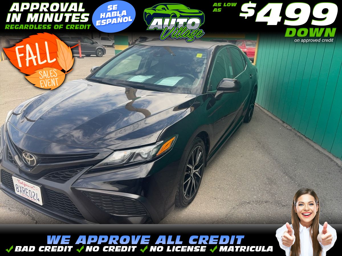 Black 2021 Toyota Camry Sedan Front-Wheel Drive 8-Speed Automatic