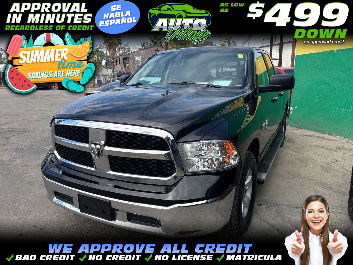 Black 2019 RAM 1500 Pickup Truck Four-Wheel Drive 8-Speed Automatic