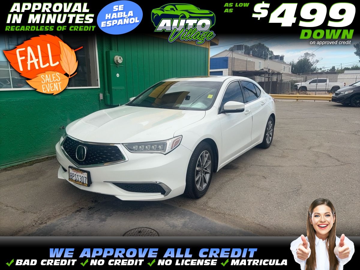 White 2020 Acura TLX Sedan Front-Wheel Drive 8-Speed Dual Clutch