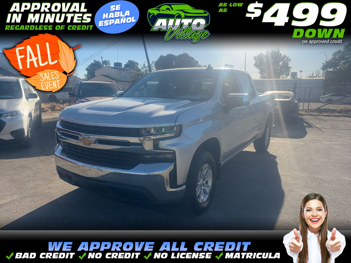 Silver 2020 Chevrolet Silverado 1500 Pickup Truck Four-Wheel Drive 8-Speed Automatic Overdrive