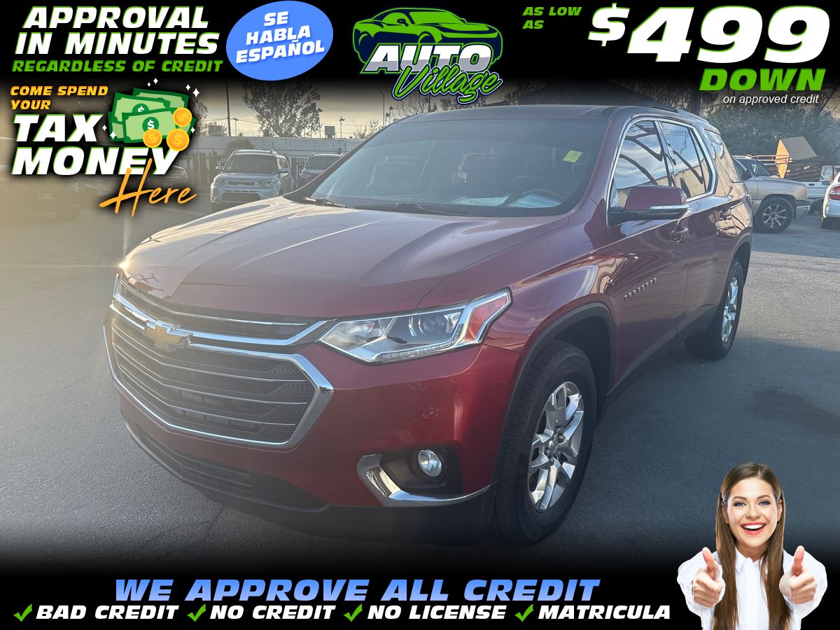 Red (BURGUNDY) 2018 Chevrolet Traverse LT Cloth FWD SUV / Crossover Front-Wheel Drive 9-Speed Automatic