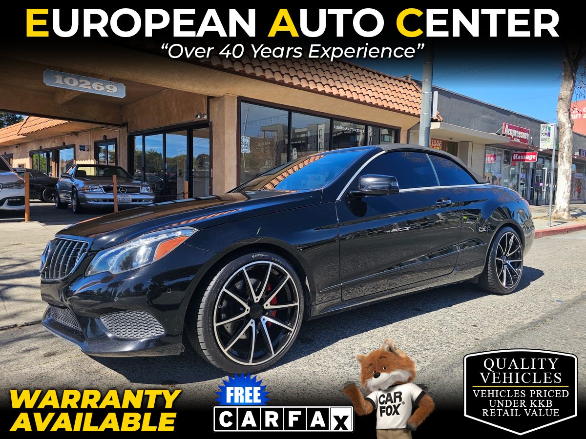Black 2015 Mercedes-Benz E-Class E 400 Cabriolet RWD Convertible Rear-Wheel Drive 7-Speed Automatic