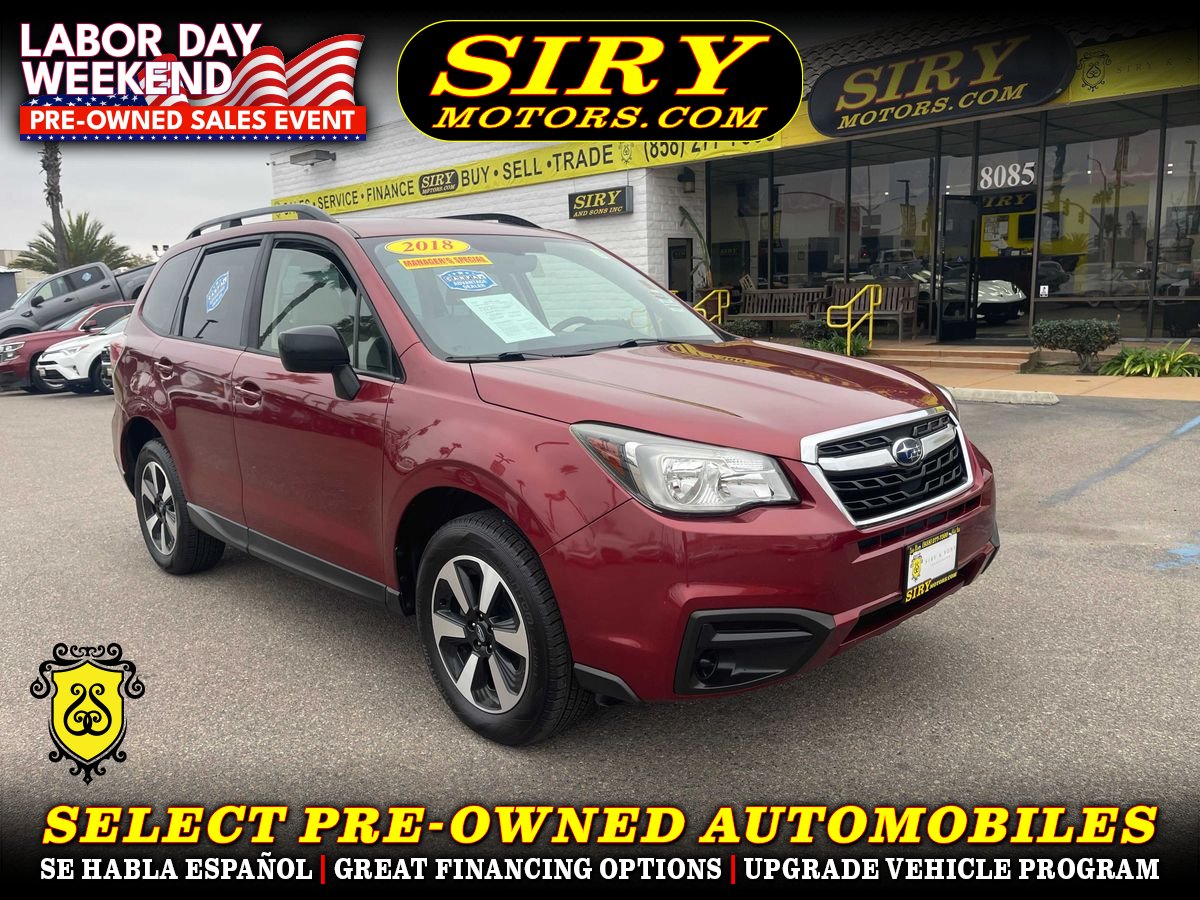 Red 2018 Subaru Forester SUV / Crossover All-Wheel Drive Continuously Variable Transmission