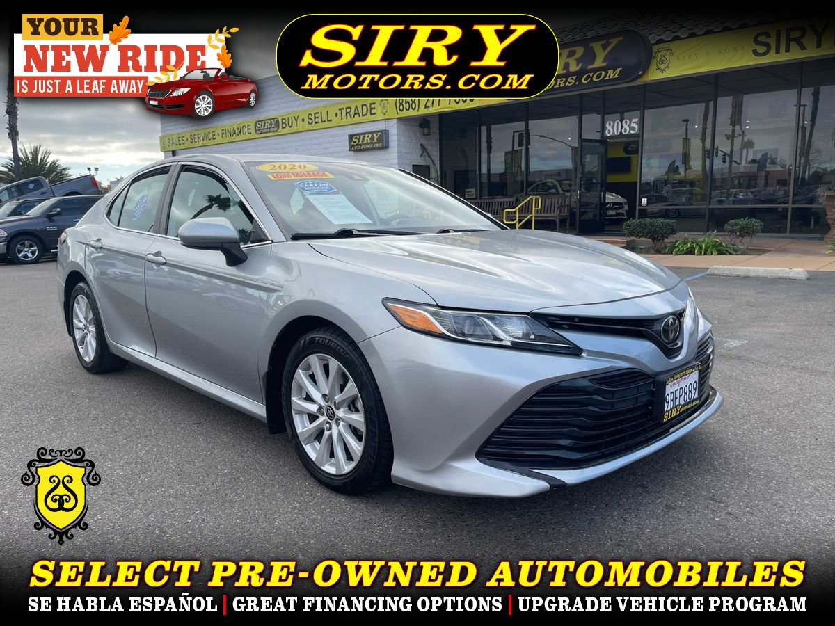 Silver 2020 Toyota Camry Sedan All-Wheel Drive 8-Speed Automatic