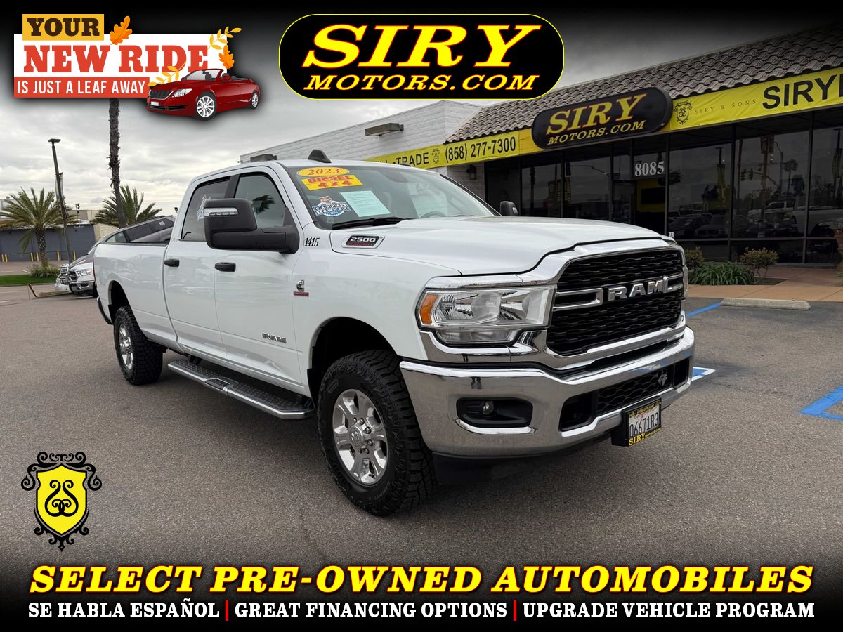 White 2023 RAM 2500 Pickup Truck Four-Wheel Drive 6-Speed Automatic