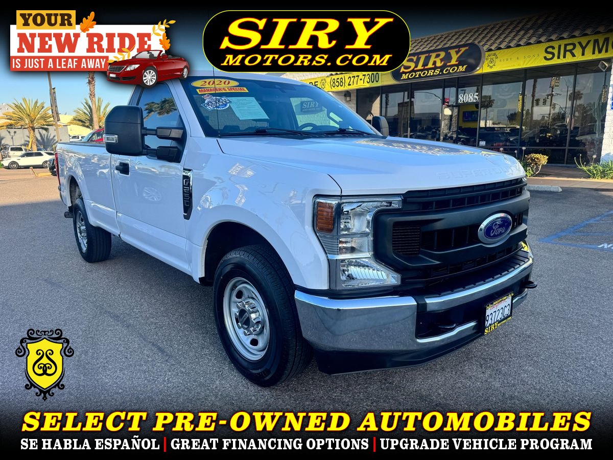 White 2020 Ford F-250 Super Duty Pickup Truck 4X2 6-Speed Automatic