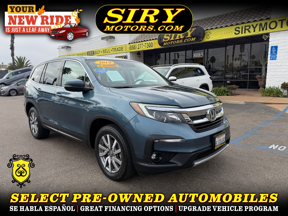 Blue 2019 Honda Pilot SUV / Crossover Front-Wheel Drive 6-Speed Automatic