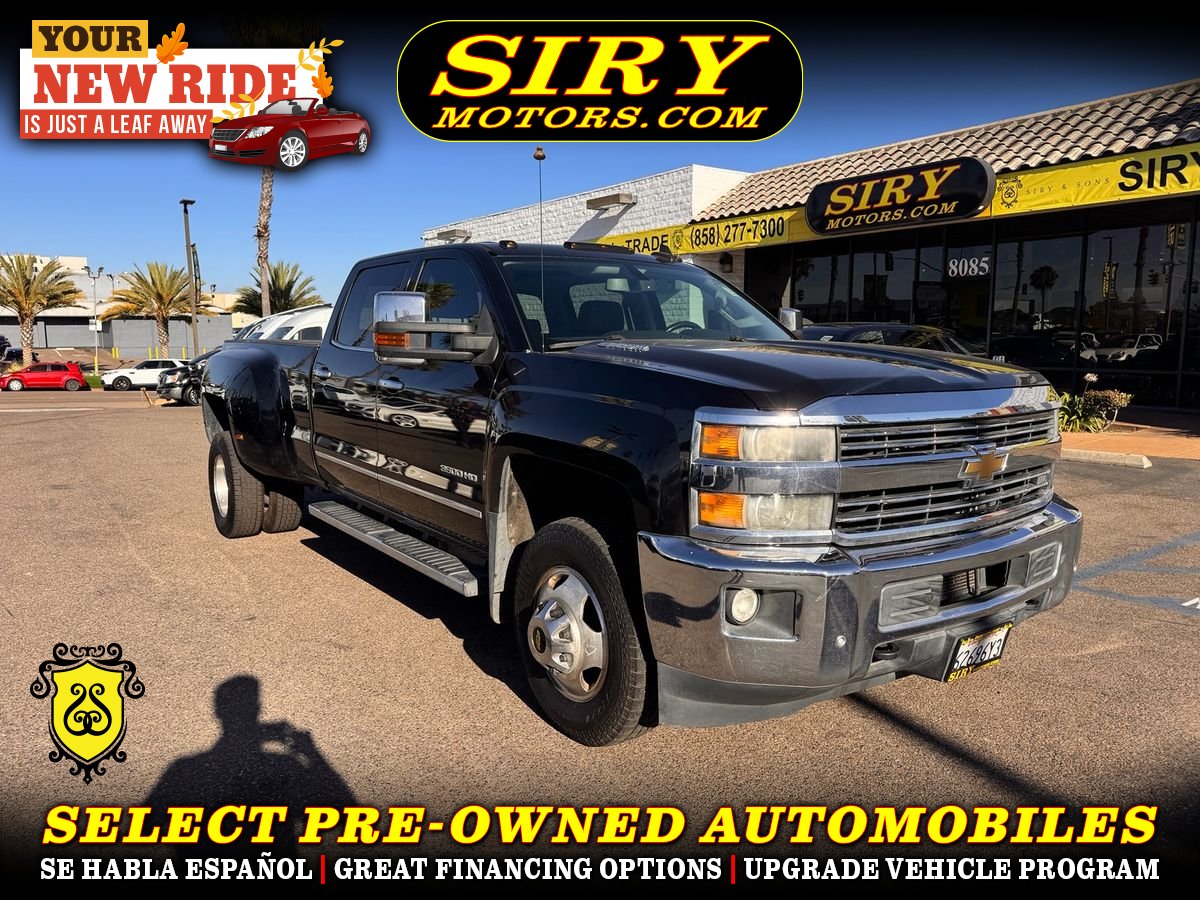 Black 2015 Chevrolet Silverado 3500HD Pickup Truck 4X2 6-Speed Automatic Overdrive