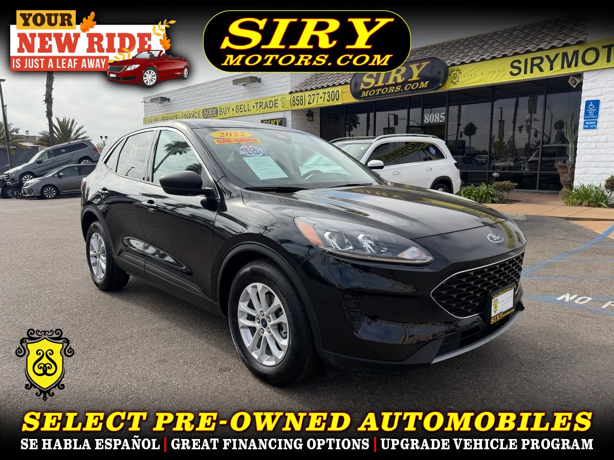 Black 2022 Ford Escape Hybrid SUV / Crossover Front-Wheel Drive Continuously Variable Transmission