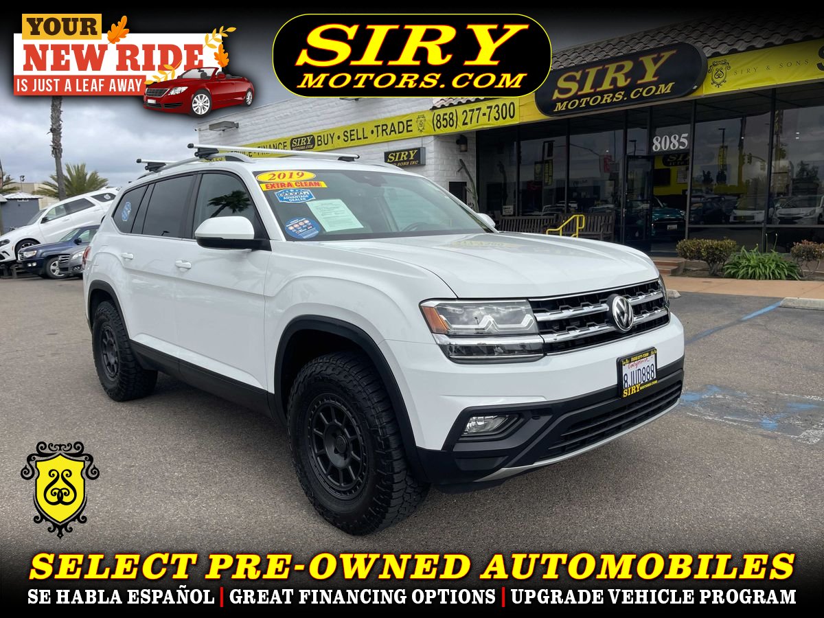 White 2019 Volkswagen Atlas SUV / Crossover Front-Wheel Drive 8-Speed Automatic