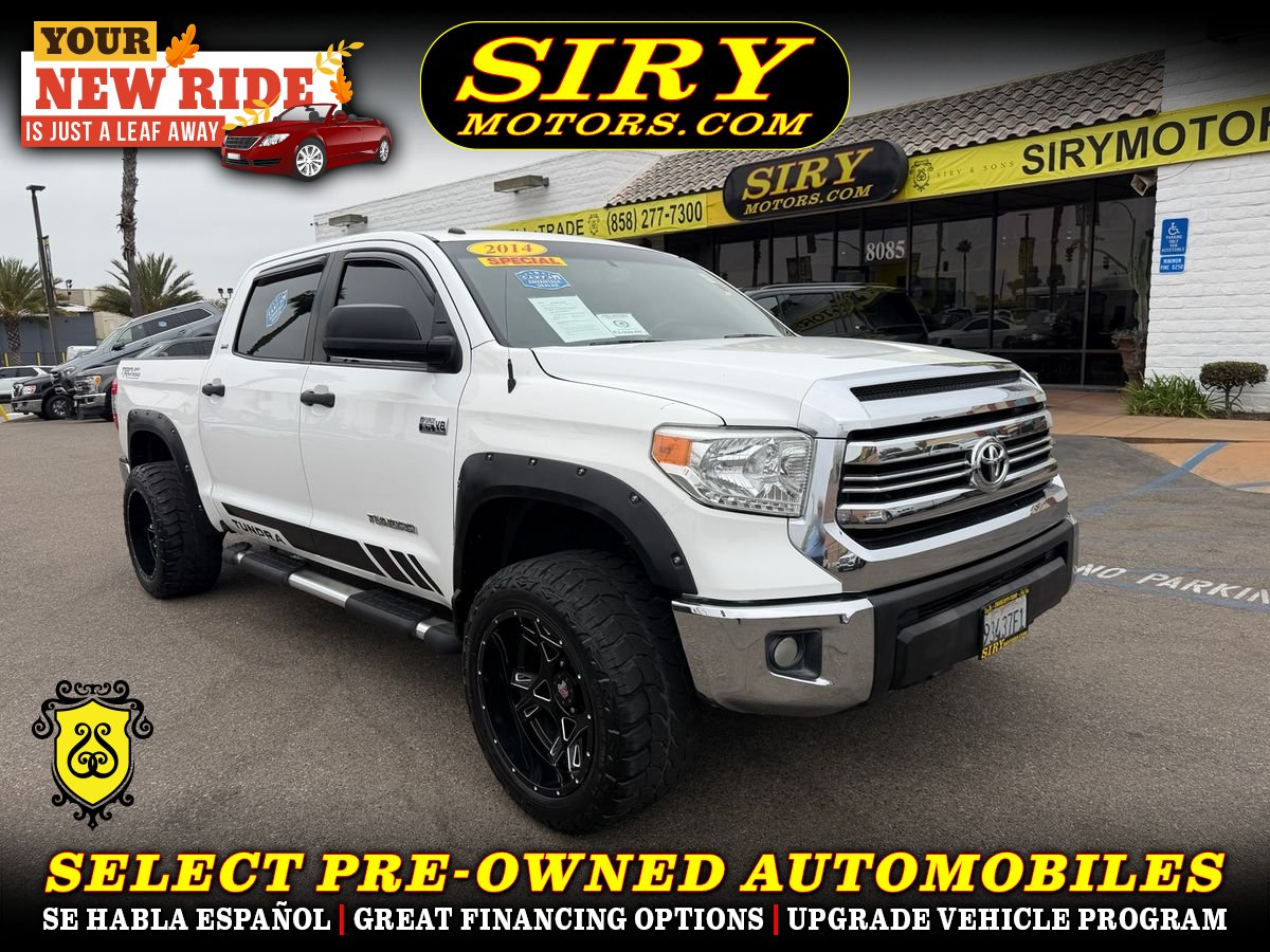 White 2014 Toyota Tundra Pickup Truck 4X2 6-Speed Automatic