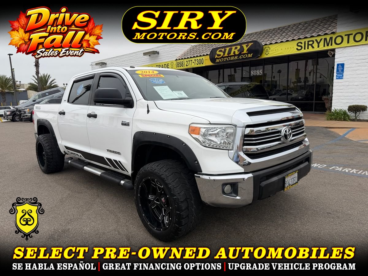 White 2014 Toyota Tundra Pickup Truck 4X2 6-Speed Automatic