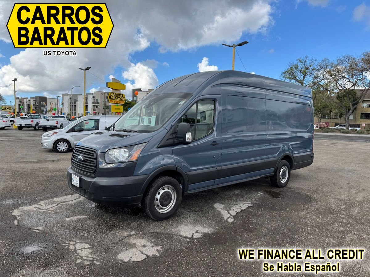 Blue 2019 Ford Transit Cargo 250 Extended High Roof LWB RWD with Sliding Passenger-Side Door Van Rear-Wheel Drive 6-Speed Automatic Overdrive
