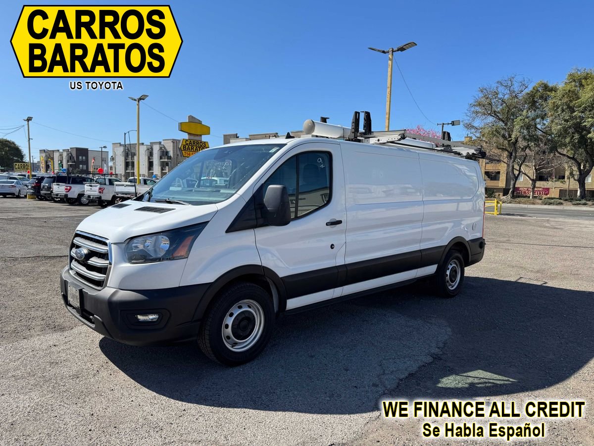 White 2020 Ford Transit Cargo 150 Low Roof LWB RWD Van Rear-Wheel Drive