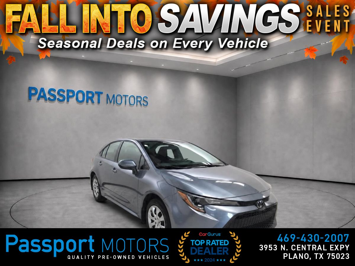 Blue 2022 Toyota Corolla Sedan Front-Wheel Drive Continuously Variable Transmission