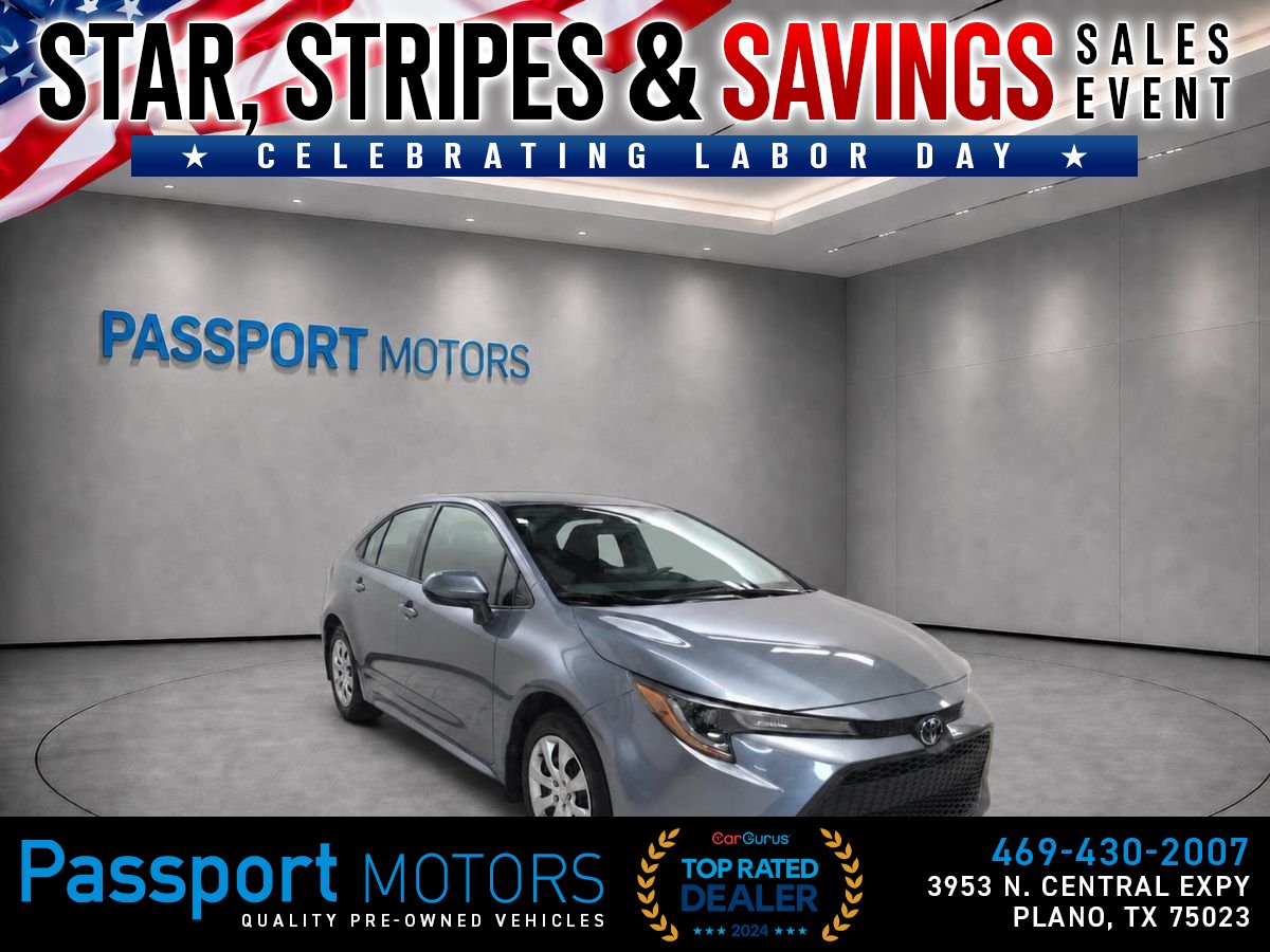 Blue 2022 Toyota Corolla Sedan Front-Wheel Drive Continuously Variable Transmission