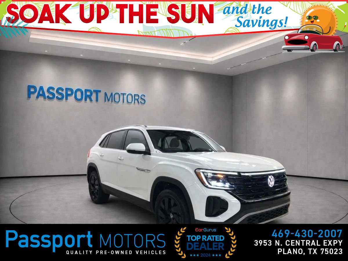 White 2024 Volkswagen Atlas Cross Sport SUV / Crossover Front-Wheel Drive 8-Speed Automatic