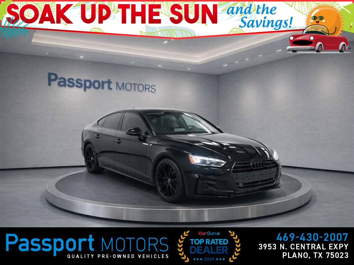 Black 2023 Audi A5 Sportback quattro Premium 40 TFSI AWD Sedan All-Wheel Drive 7-Speed Dual Clutch