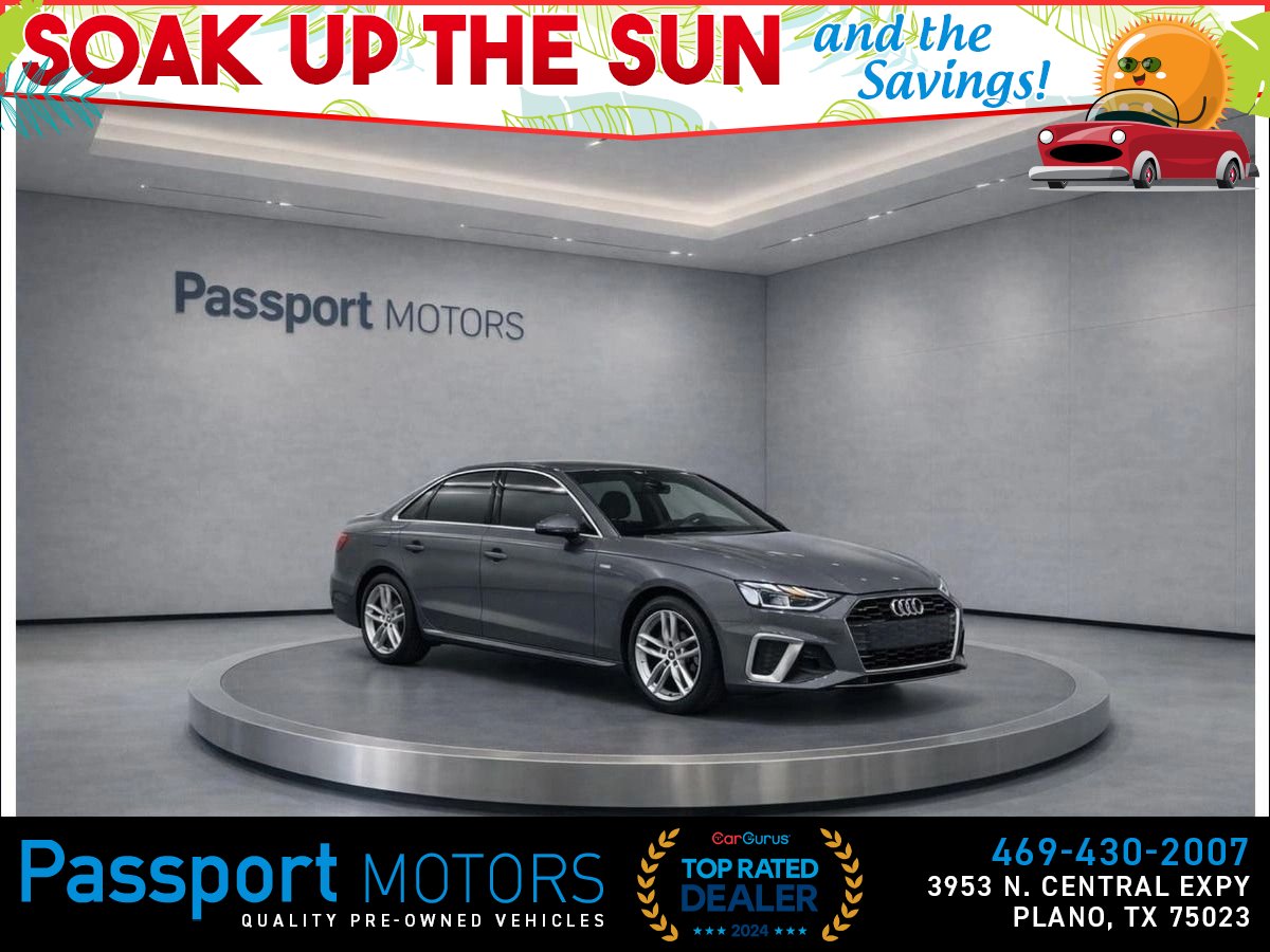 Blue 2022 Audi A4 quattro Premium Plus S Line 45 TFSI AWD Sedan All-Wheel Drive 7-Speed Dual Clutch