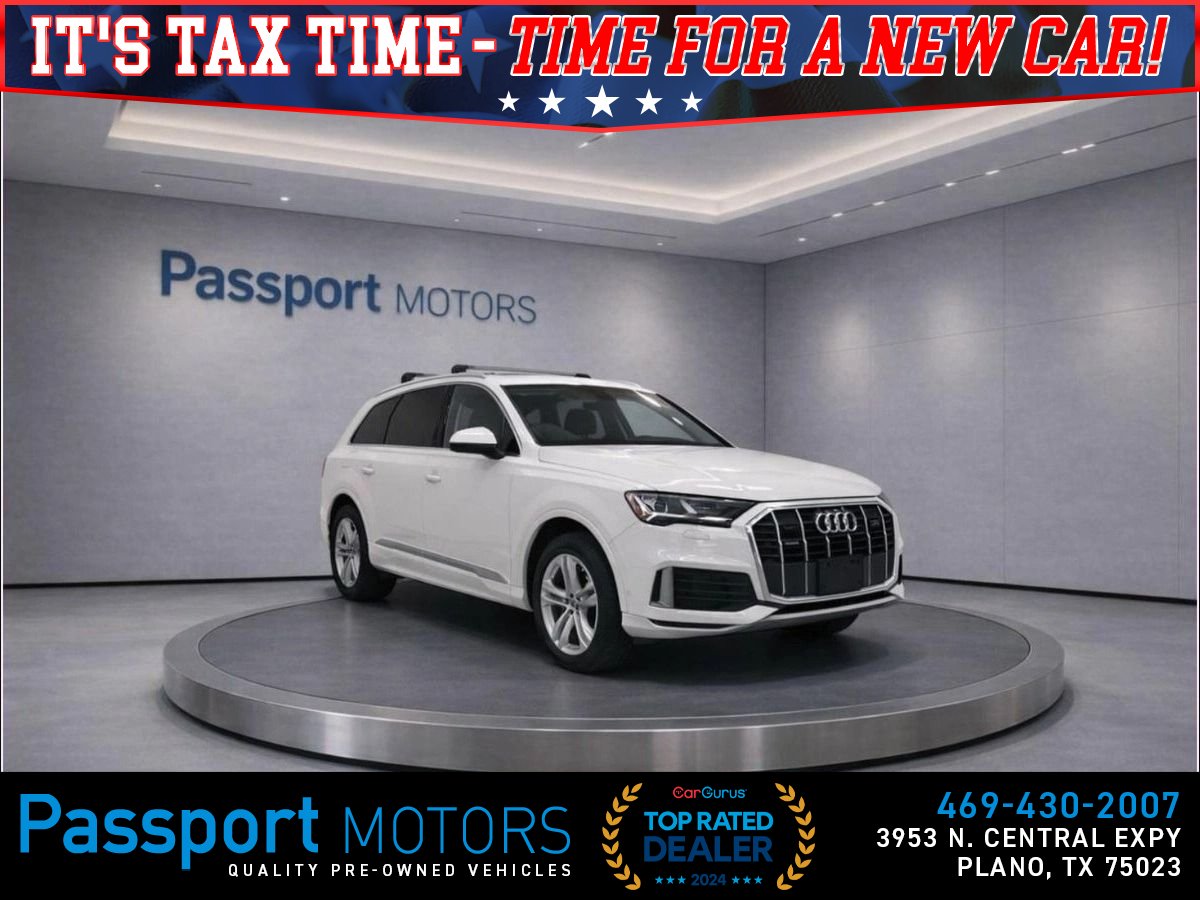 White 2022 Audi Q7 quattro Premium Plus 45 TFSI SUV / Crossover All-Wheel Drive 8-Speed Automatic