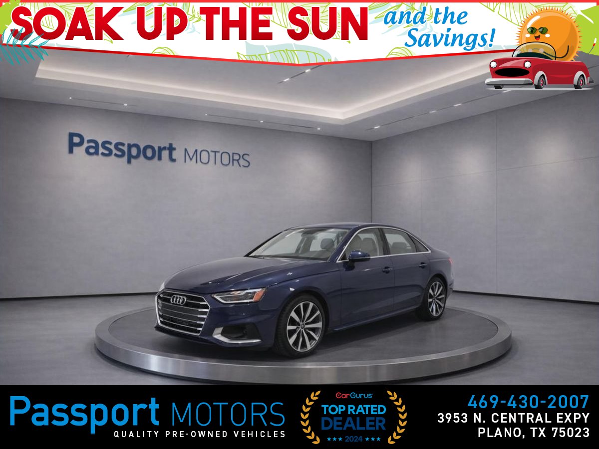 Blue 2023 Audi A4 Sedan All-Wheel Drive 7-Speed Dual Clutch