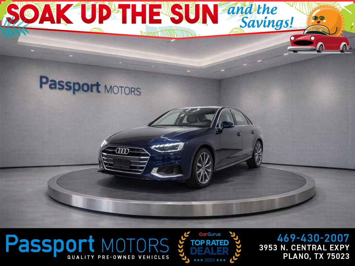 Blue 2023 Audi A4 Sedan All-Wheel Drive 7-Speed Dual Clutch